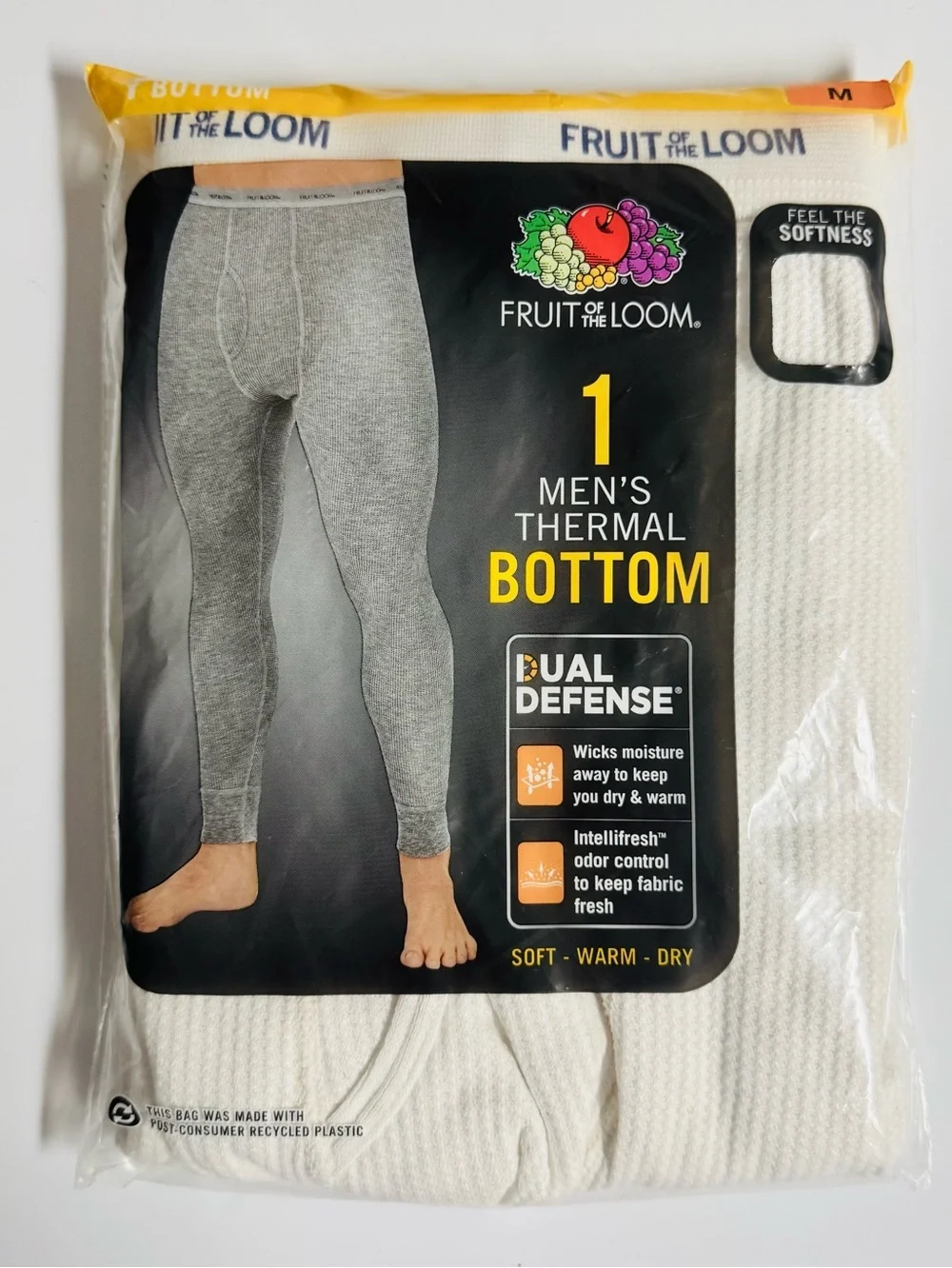 Fruit of the Loom Thermal Underwear Pants Long Johns NWT Natural